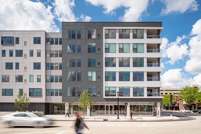 The Marke of Elmhurst Luxury Multifamily Exterior developed by Opus